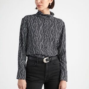 & Other Stories Monochrome Dot Pattern Blouse